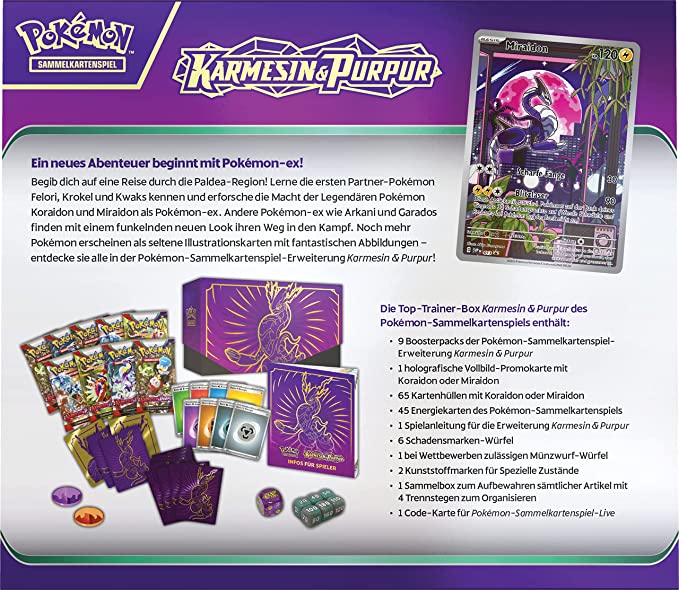 POKÉMON Karmesin & Purpur Top-Trainer-Box